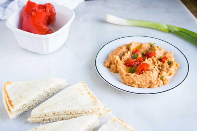 Instant Pot Roasted Red Pepper Hummus