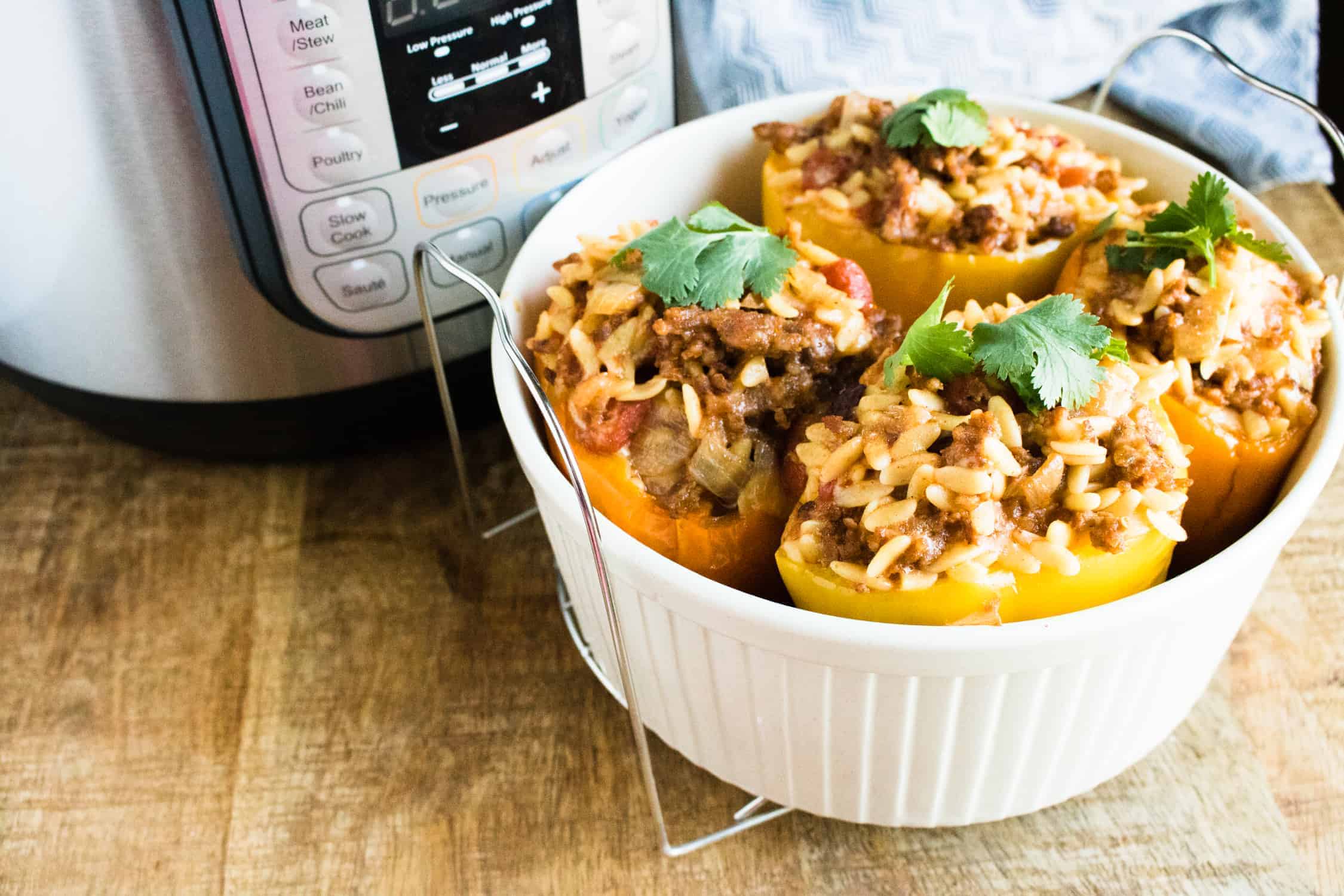 stuffed peppers with orzo