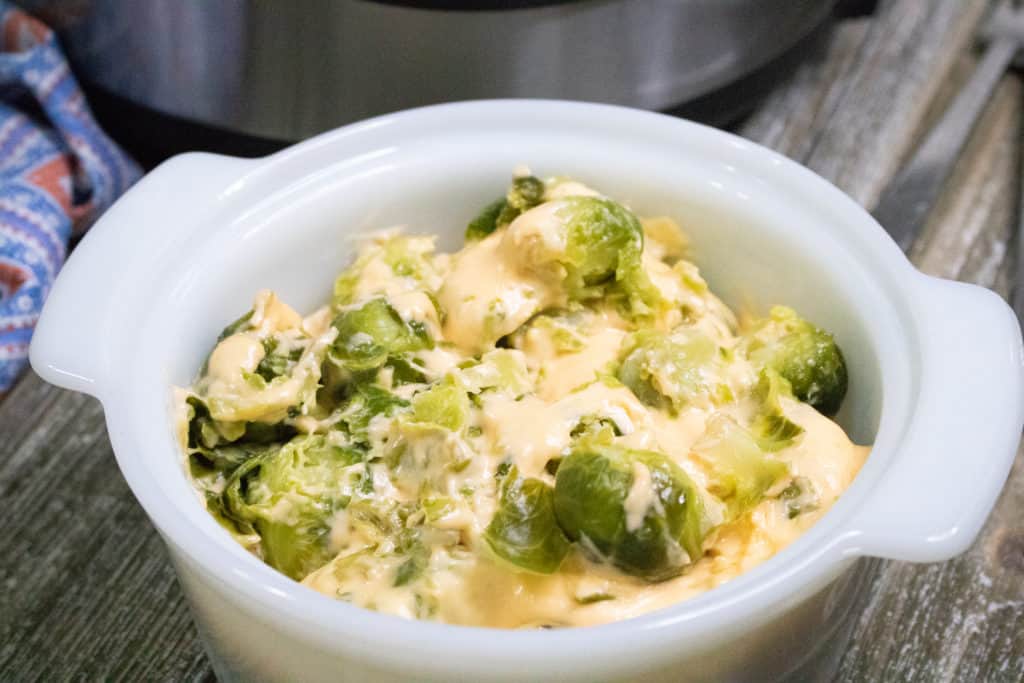 Instant Pot Cheesy Brussels Sprouts