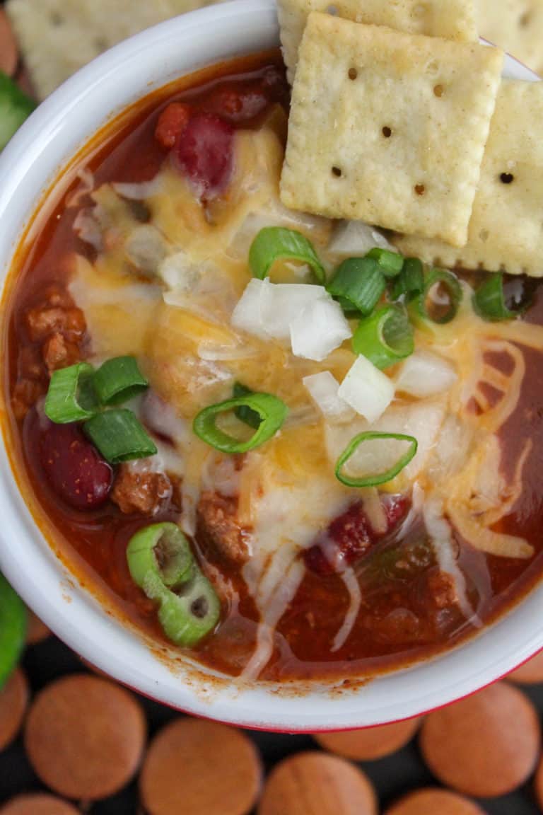 Instant Pot Chili with Ground Beef and Homemade Chili Seasoning