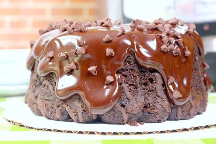 Instant Pot Triple Chocolate Bundt Cake
