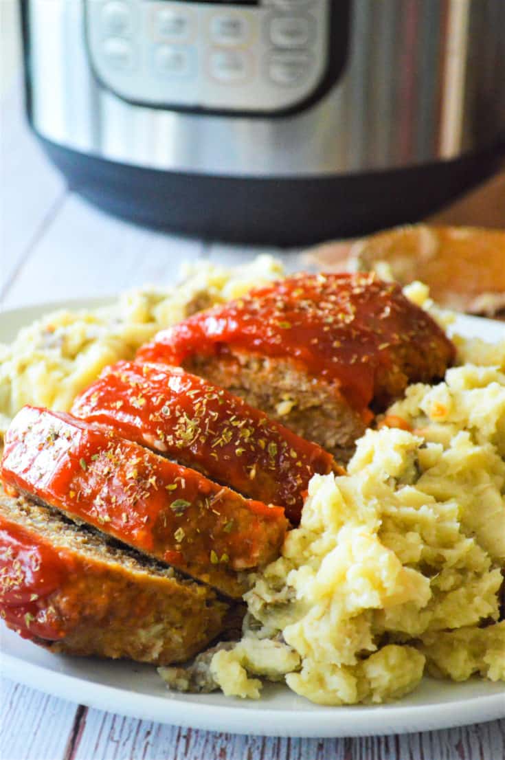 Instant Pot Turkey Meatloaf and Mashed Potatoes