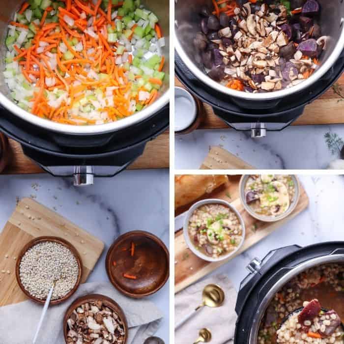 Mushroom Barley Soup Recipe for Instant Pot