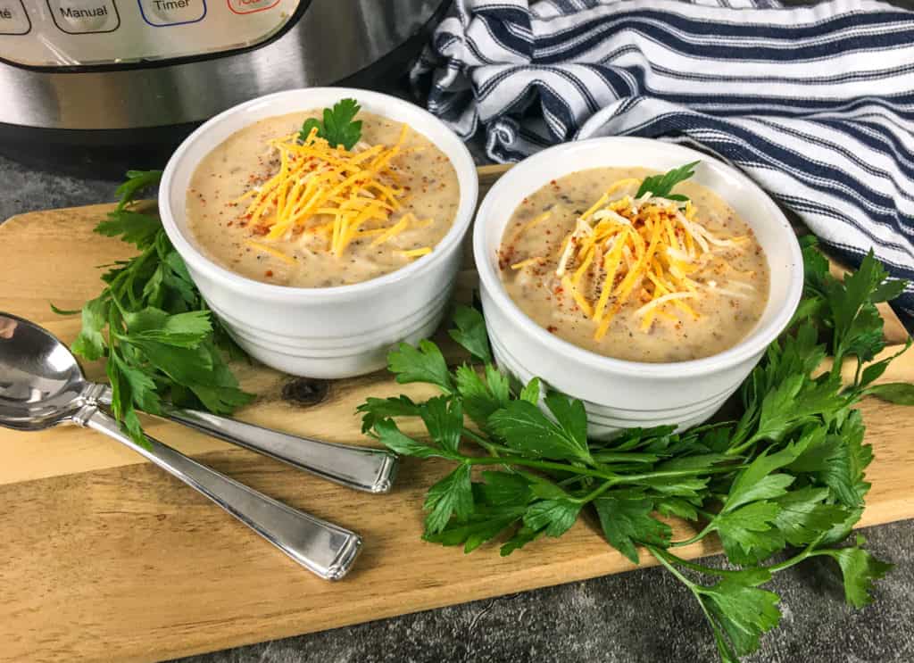 cheeseburger soup for instant pot