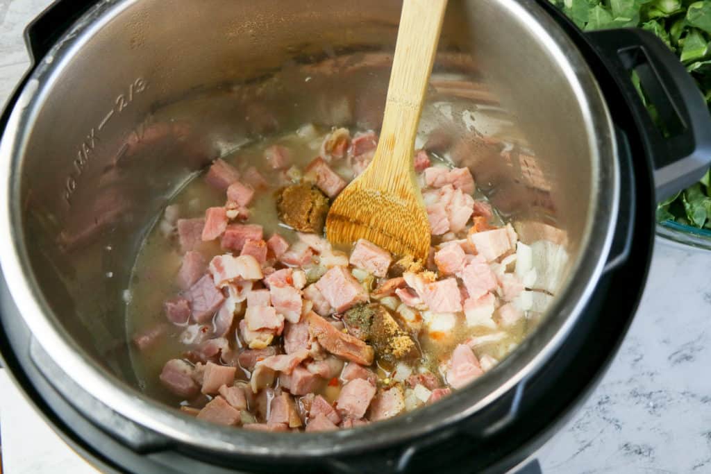 ham and onions instant pot