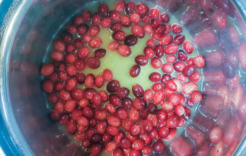 Cranberries in instant pot