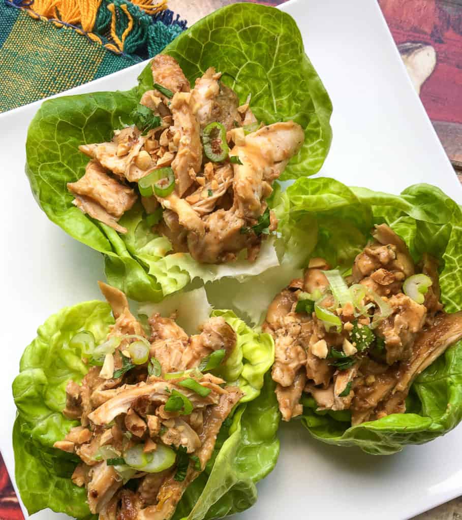 thai chicken lettuce wraps