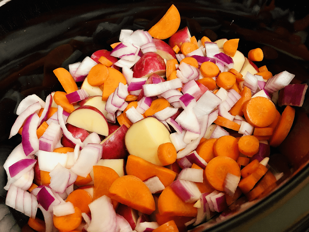 vegetables for Corned Beef and Cabbage Crock Pot Recipe