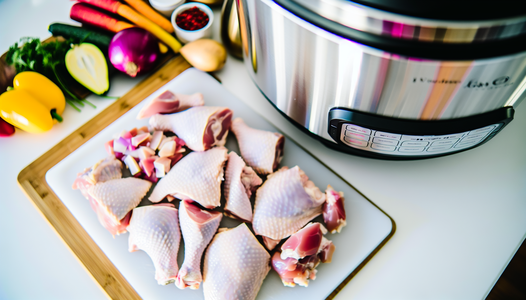 Preparation of alternative cuts of chicken for cooking in the Instant Pot